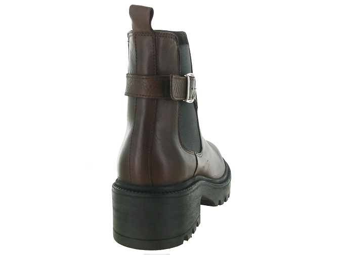 bottines et boots - Chelsea - femme - Cuir - Marron - Creator5798501_5