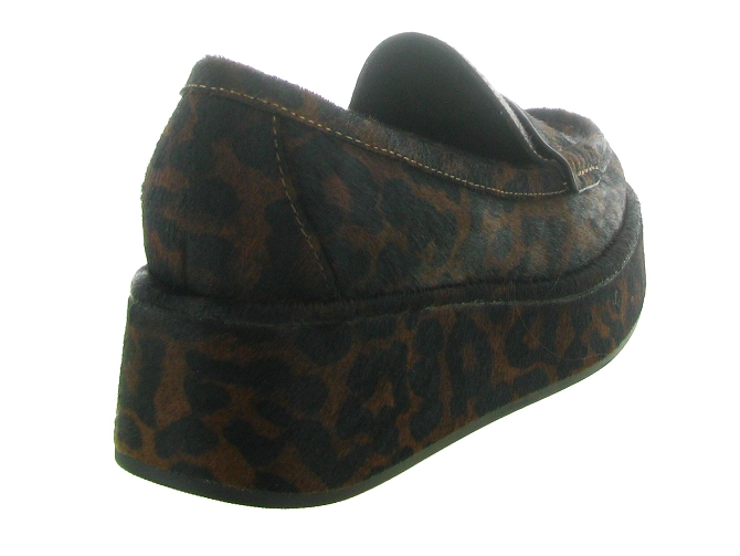 mocassins - Compensé - femme - Fourrure synthétique - Léopard - Bibi lou5799401_5