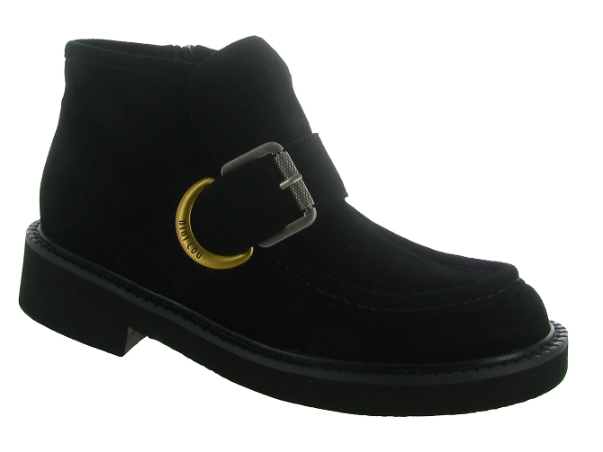 bottines et boots - Casual - femme - Nubuck - Noir - Bibi lou