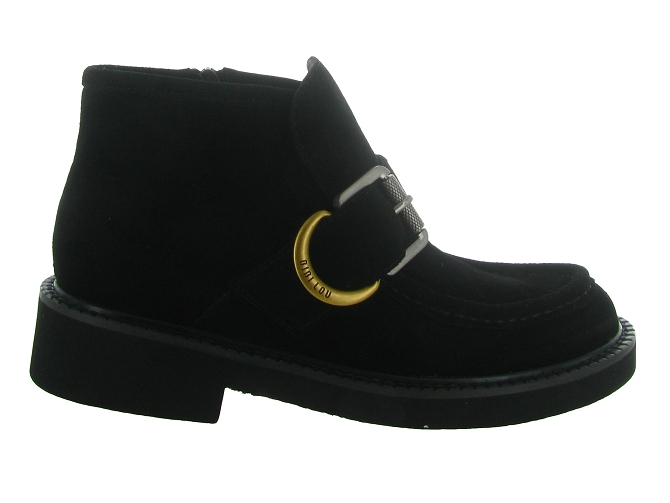 bottines et boots - Casual - femme - Nubuck - Noir - Bibi lou5799702_2