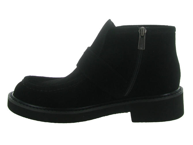 bottines et boots - Casual - femme - Nubuck - Noir - Bibi lou5799702_4
