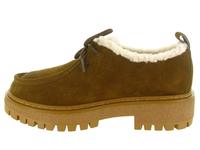 mocassins - Elégant - femme - Cuir - Marron - Bibi lou5799801_4