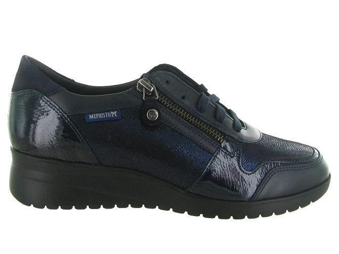 mocassins - Compensé - femme - Cuir - Bleu Marine - Mephisto5800501_2