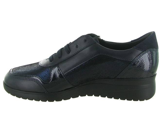 mocassins - Compensé - femme - Cuir - Bleu Marine - Mephisto5800501_4