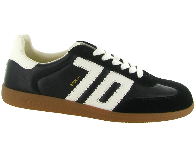 baskets et sneakers - Tendance - homme - Cuir - Noir - Back70