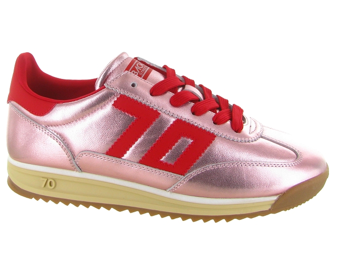 baskets et sneakers - Tendance - femme - Cuir - Rose - Back70