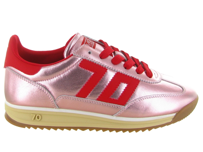 baskets et sneakers - Tendance - femme - Cuir - Rose - Back705801101_2