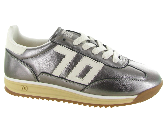baskets et sneakers - Tendance - femme - Cuir - Argent - Back70