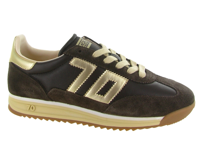 baskets et sneakers - Tendance - femme - Cuir - Marron - Back70