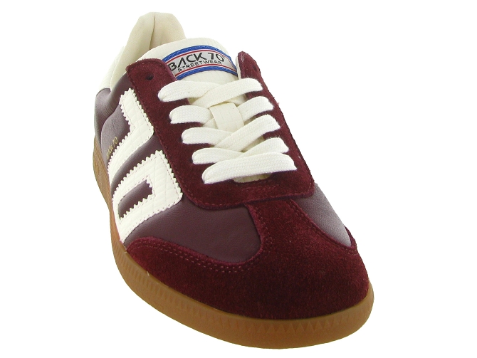 baskets et sneakers - Tendance - femme - Cuir - Bordeaux - Back705801501_3