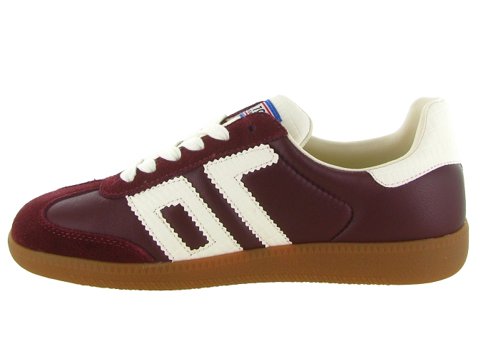 baskets et sneakers - Tendance - femme - Cuir - Bordeaux - Back705801501_4