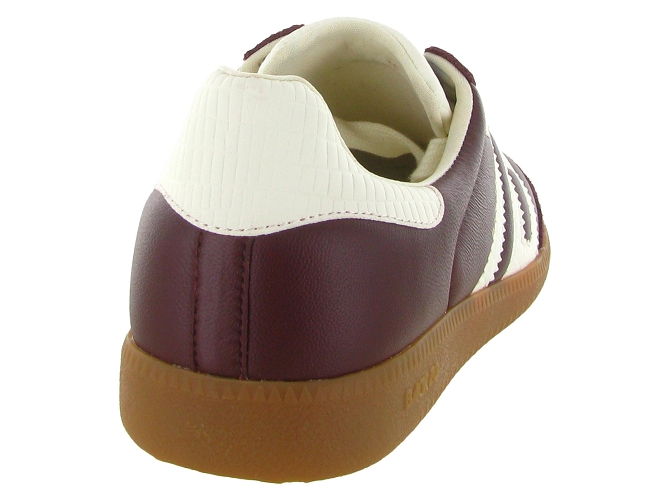 baskets et sneakers - Tendance - femme - Cuir - Bordeaux - Back705801501_5