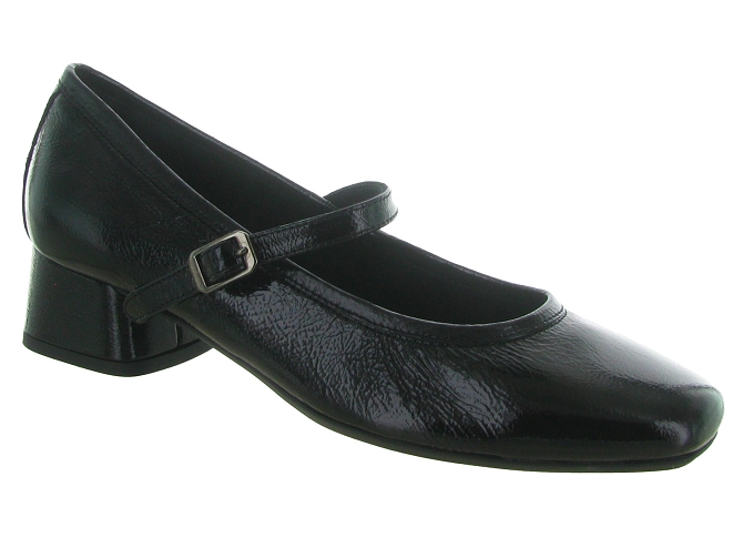ballerines - Ballerine plate - femme - Cuir - Noir - Reqins