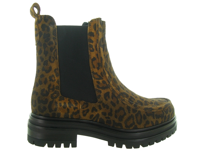 bottines et boots - Chelsea - femme - Nubuck - Léopard - Reqins5803101_2
