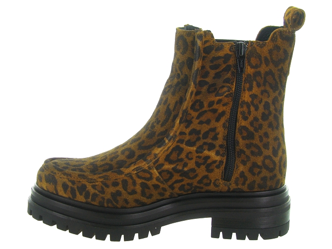 bottines et boots - Chelsea - femme - Nubuck - Léopard - Reqins5803101_4