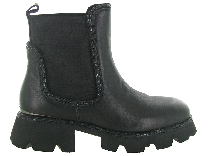 bottines et boots - Chelsea - femme - Cuir - Noir - Alma en pena5803701_2