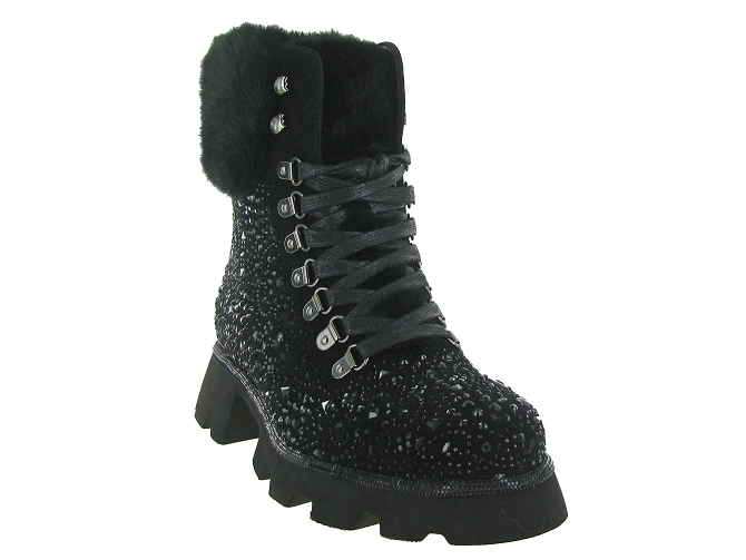bottines et boots - Casual - femme - Cuir - Noir - Alma en pena5803801_3
