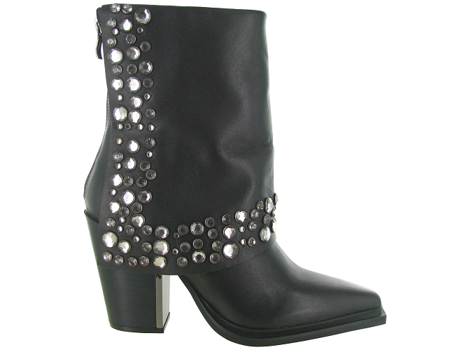 bottines et boots - Casual - femme - Cuir - Noir - Alma en pena5803901_2