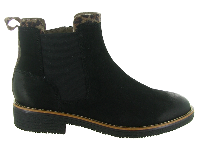 bottines et boots - Casual - femme - Nubuck - Noir - Fugitive5804401_2