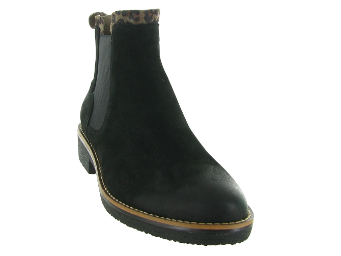 bottines et boots - Casual - femme - Nubuck - Noir - Fugitive5804401_3