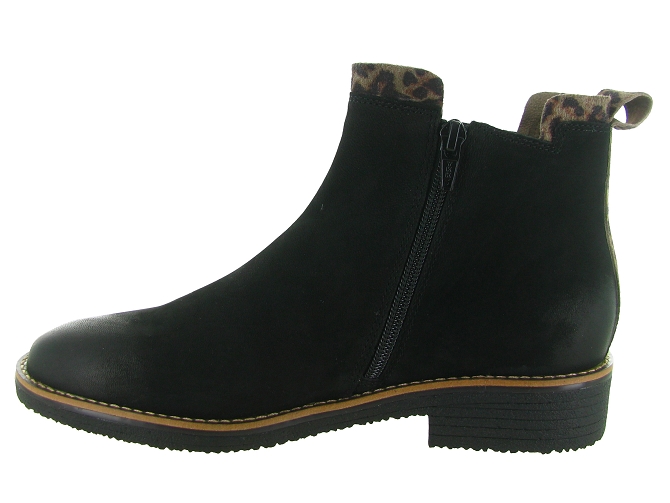 bottines et boots - Casual - femme - Nubuck - Noir - Fugitive5804401_4