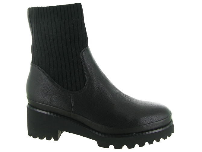bottines et boots - Casual - femme - Cuir - Noir - Fugitive