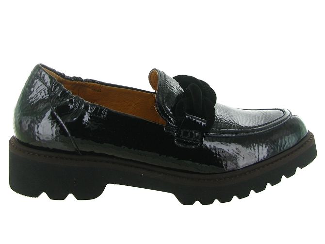 mocassins - Compensé - femme - Cuir - Noir - Fugitive5804801_2