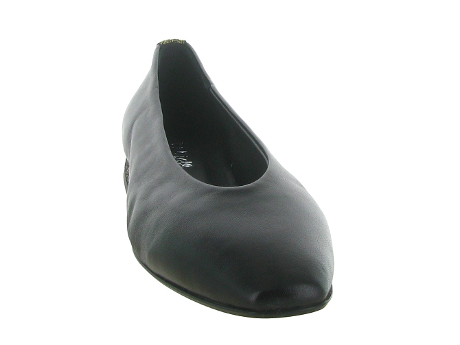 ballerines - Ballerine plate - femme - Cuir - Noir - Reqins5805501_3