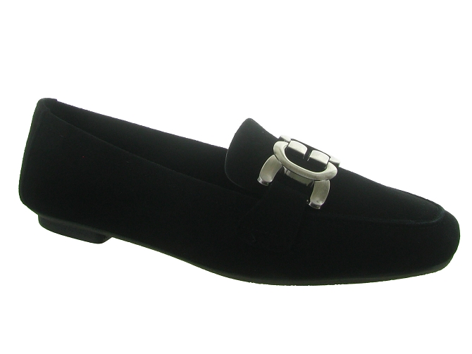 mocassins - Elégant - femme - Cuir - Noir - Reqins