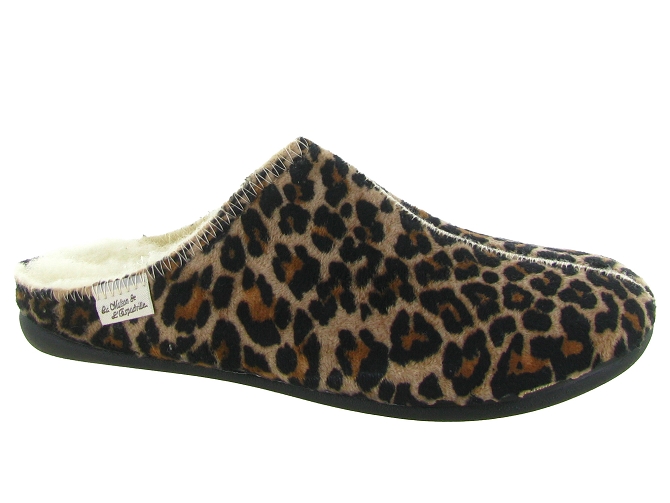 chaussons et pantoufles - Mules Sabots - femme - Synthétique - Léopard - La maison de l espadrille
