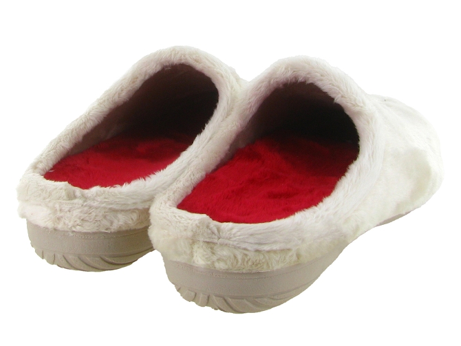 chaussons et pantoufles - Mules Sabots - femme - Synthétique - Crème - La maison de l espadrille5807601_5