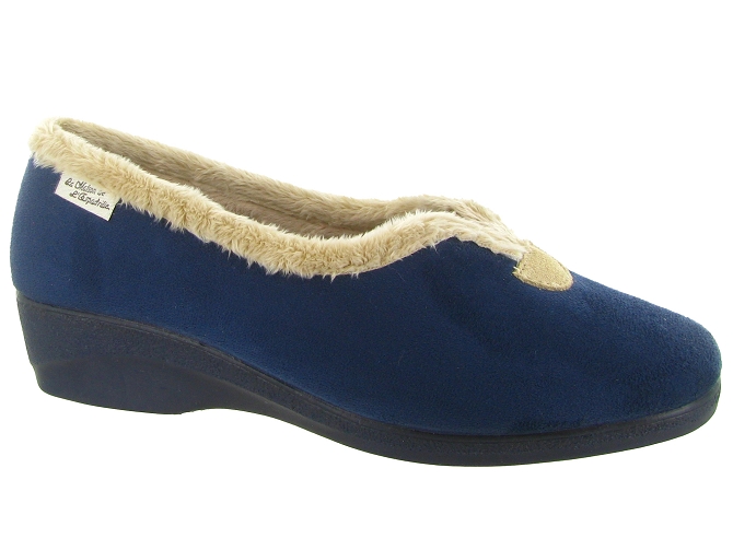 chaussons et pantoufles - Montant - femme - Synthétique - Bleu Marine - La maison de l espadrille