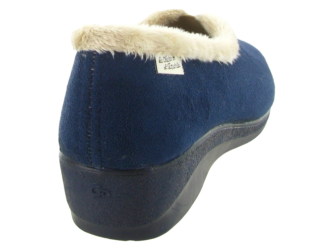 chaussons et pantoufles - Montant - femme - Synthétique - Bleu Marine - La maison de l espadrille5808101_5