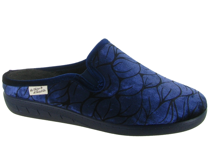 chaussons et pantoufles - Mules Sabots - femme - Synthétique - Bleu Marine - La maison de l espadrille
