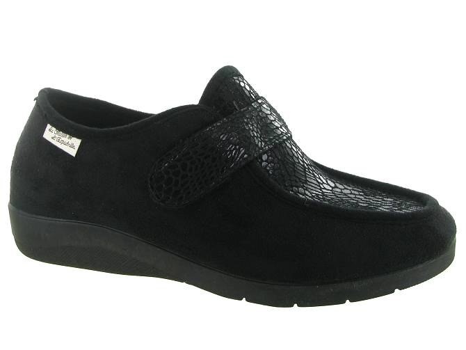 chaussons et pantoufles - Charentaise - femme - Synthétique - Noir - La maison de l espadrille
