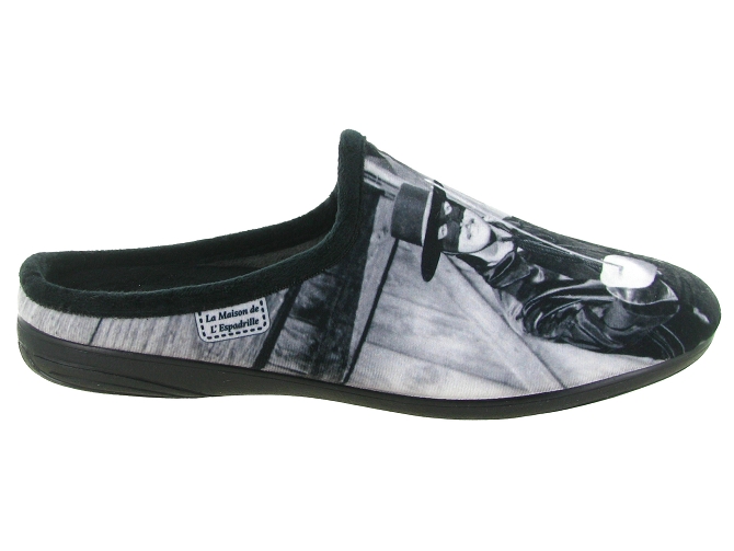 chaussons et pantoufles - Mules Sabots - homme - Synthétique - Noir - La maison de l espadrille5809401_2