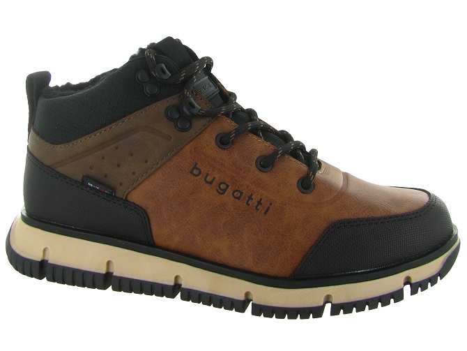 apres ski bottes fourrees - Bottine chaude - homme - Cuir - Marron - Bugatti