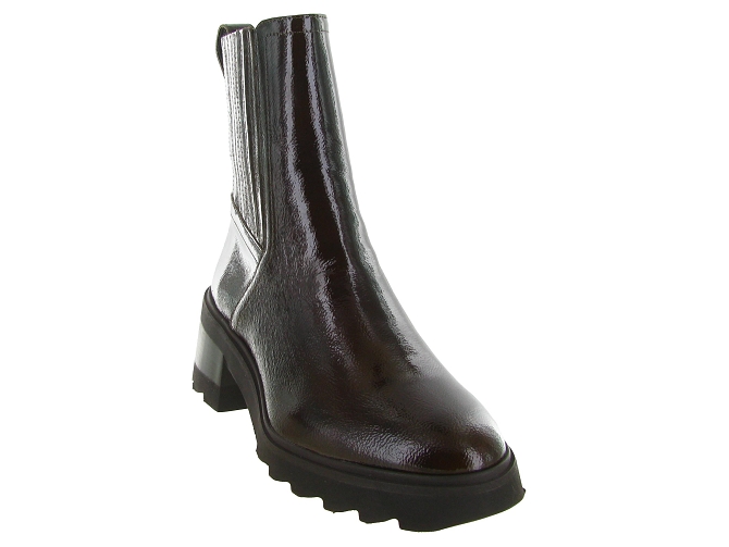 bottines et boots - Chelsea - femme - Cuir - Bordeaux - Bobbies5810302_3