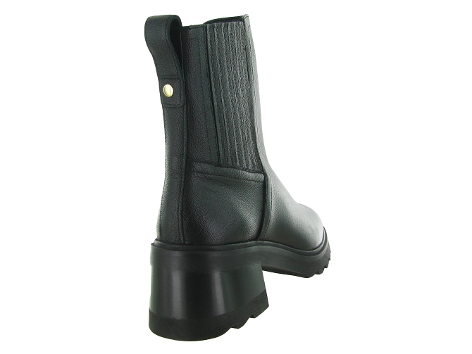 bottines et boots - Chelsea - femme - Cuir - Noir - Bobbies5810303_5