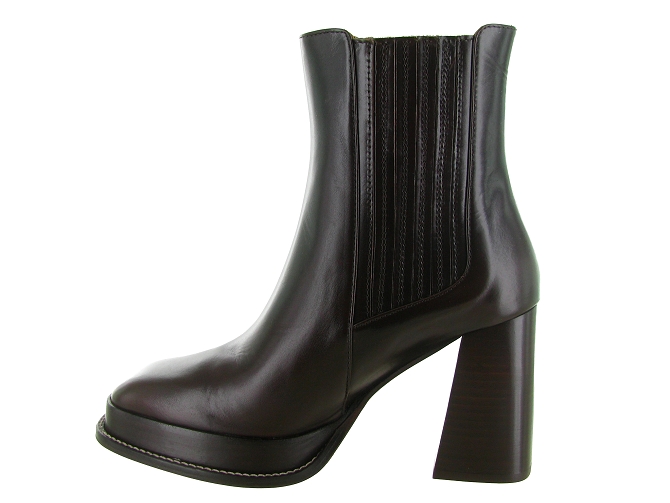 bottines et boots - Chelsea - femme - Cuir - Marron - Bobbies5810503_4