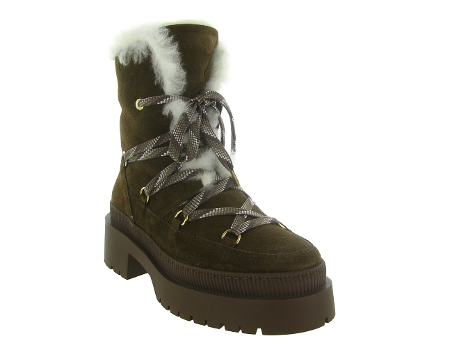 apres ski bottes fourrees - Bottine chaude - femme - Nubuck - Kaki - Bobbies5810601_3