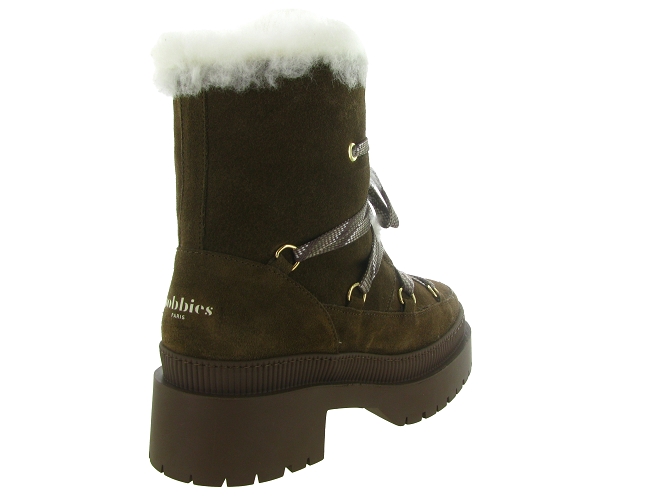 apres ski bottes fourrees - Bottine chaude - femme - Nubuck - Kaki - Bobbies5810601_5