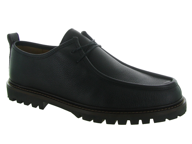 mocassins - Elégant - homme - Cuir Grainé - Noir - Bobbies