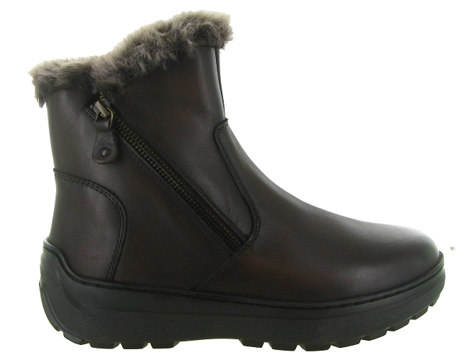 apres ski bottes fourrees - Botte de neige - femme - Cuir - Marron - Hooper5812401_2