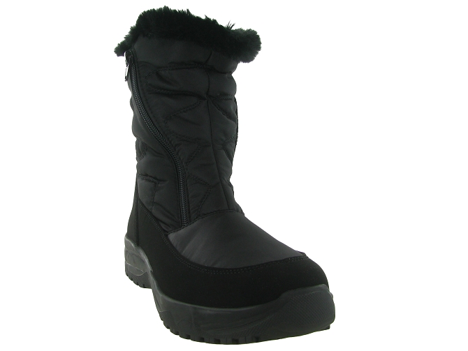 apres ski bottes fourrees - Chaussure neige - femme - Synthétique - Noir - Jacalu5812701_3