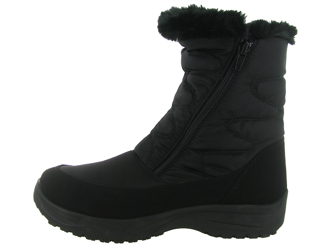 apres ski bottes fourrees - Chaussure neige - femme - Synthétique - Noir - Jacalu5812701_4