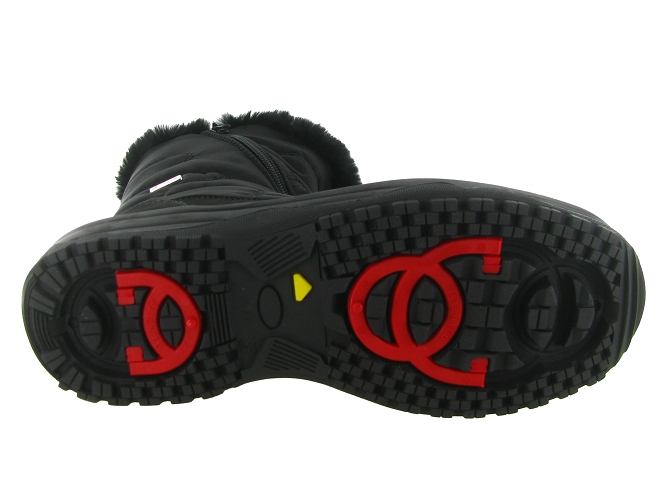 apres ski bottes fourrees - Chaussure neige - femme - Synthétique - Noir - Jacalu5812701_6