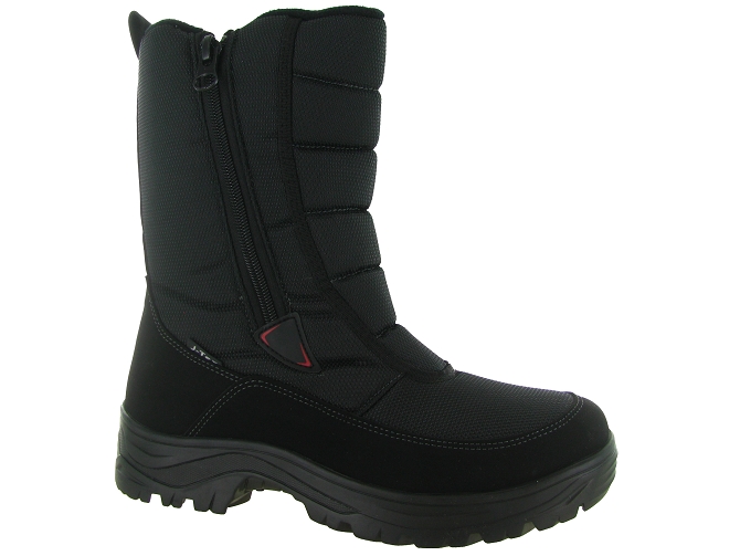 apres ski bottes fourrees - Bottes de neige - homme - Synthétique - Noir - Jacalu