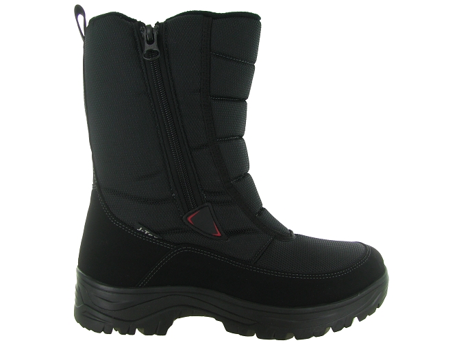 apres ski bottes fourrees - Bottes de neige - homme - Synthétique - Noir - Jacalu5813001_2