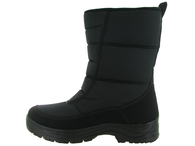 apres ski bottes fourrees - Bottes de neige - homme - Synthétique - Noir - Jacalu5813001_4